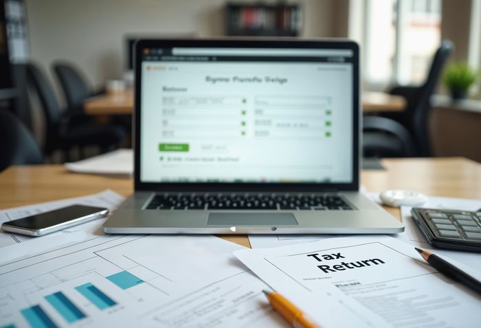 ERP and finance dashboard screen